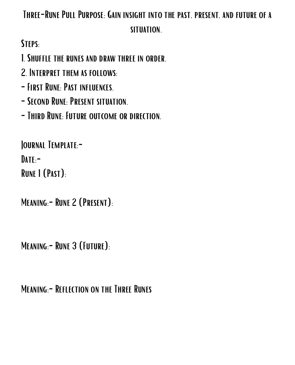 Digital Runestone Journal Download | Norse Rune Meanings & Spreads